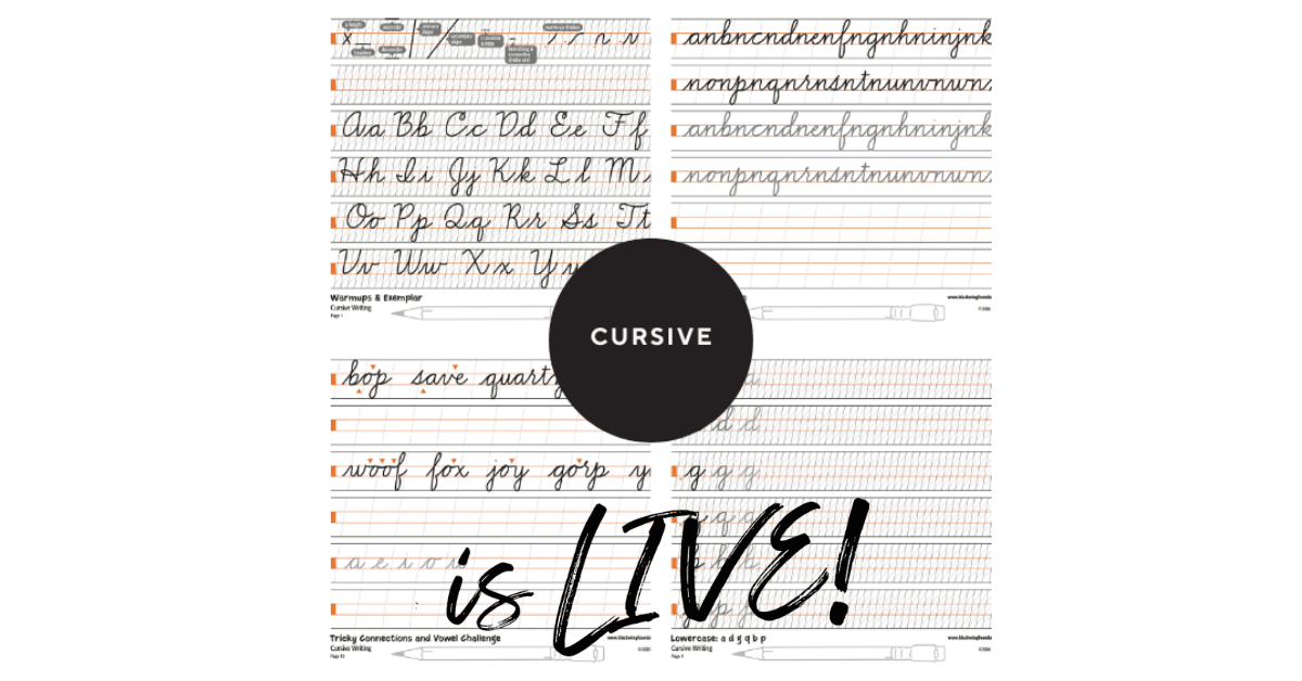 Now Cursive It's Here: The Cursive Pathway Is Now Live! - Blackwing Foundation